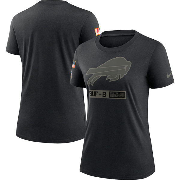 Women's Buffalo Bills Black NFL 2020 Salute To Service Performance T-Shirt (Run Small) Women's Buffalo Bills Black NFL 2020 Salute To Service Performance T-Shirt (Run Small)